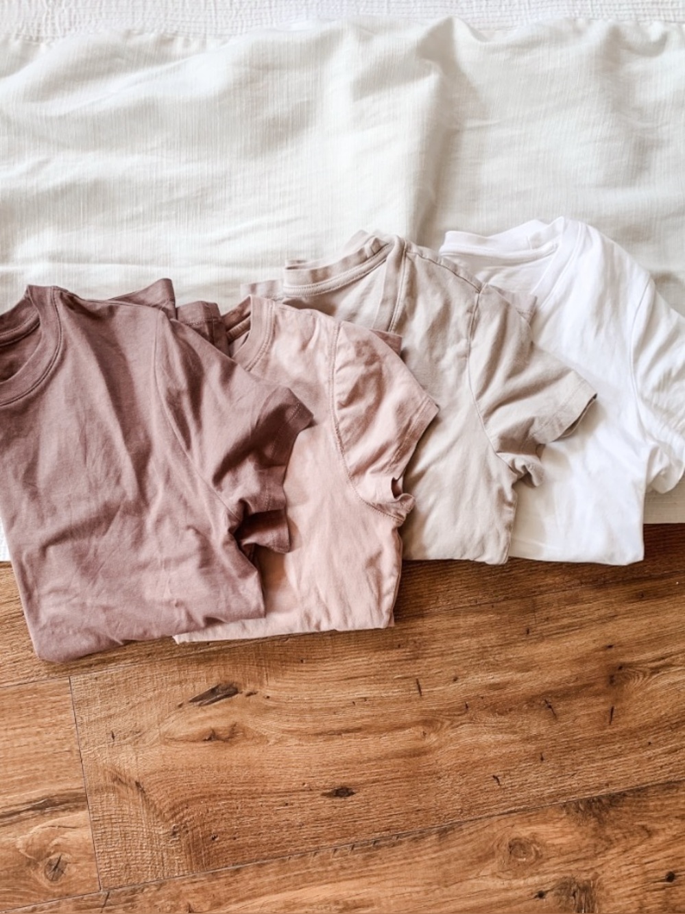 Neutral Tees / Dusty Mauve / White / Cream